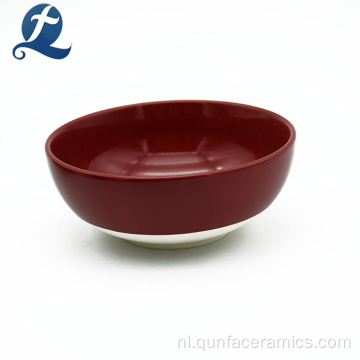 Veiligheid handgemaakte ronde vorm keramische soepkom